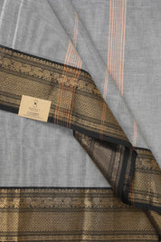 Grey Kanchi Cotton Saree - SRGKCS1018