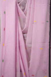 Pink Bengal Mul Cotton Saree - SRPBMCS019