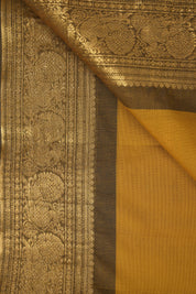 Turmeric Yellow Kanchi Cotton Saree - SRTYKCS1016