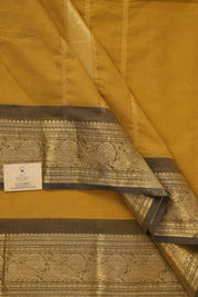 Turmeric Yellow Kanchi Cotton Saree - SRTYKCS1016