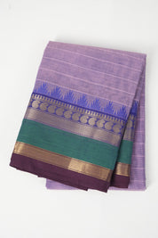 Lavender Kanchi Cotton Saree - SRLKCS1017