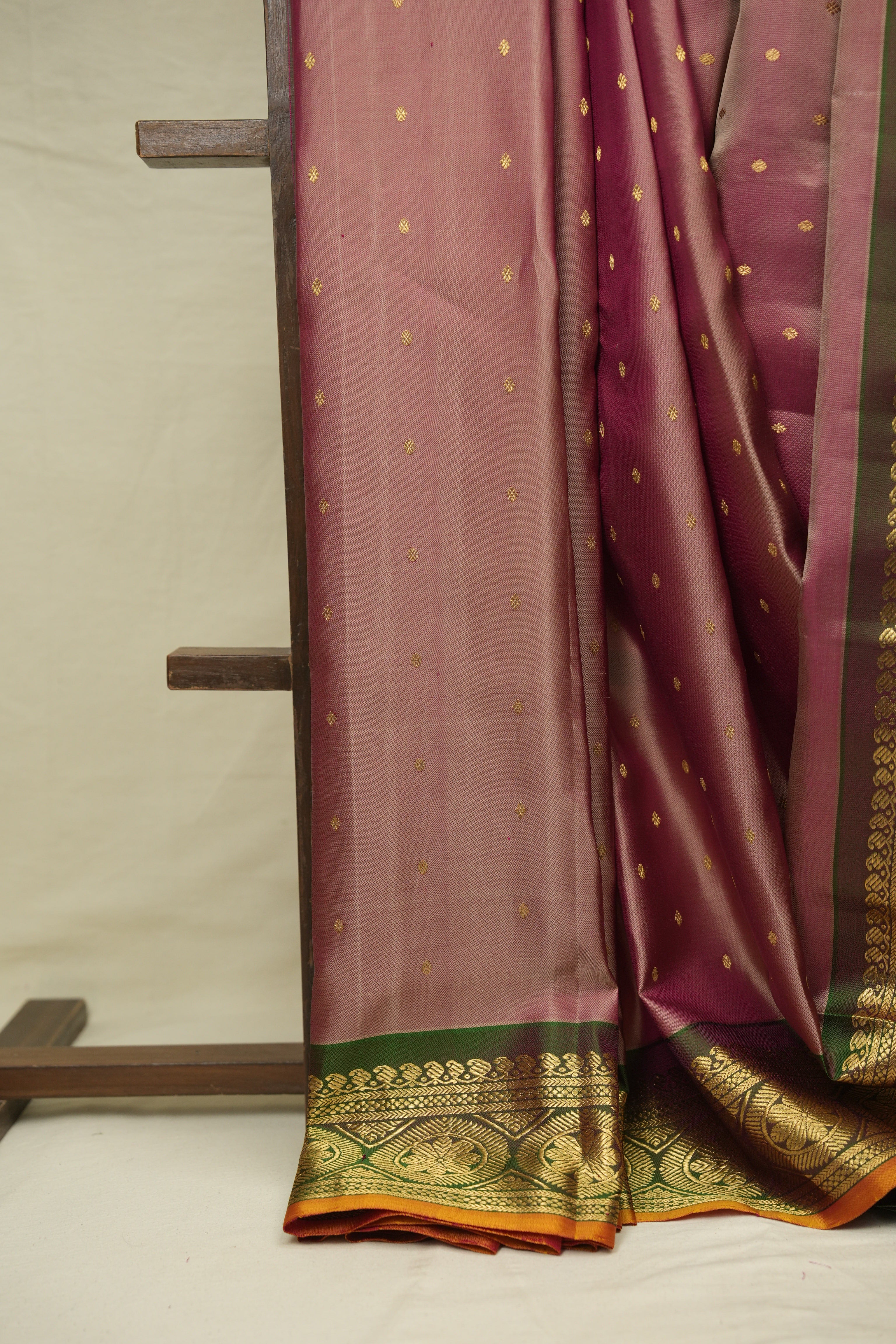 Peach Gadwal Silk Saree - SRPGSS654