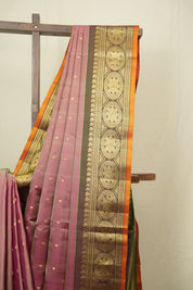 Peach Gadwal Silk Saree - SRPGSS654