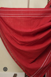Marron Pochampalli Cotton Ikat Saree - SRMPCIS695