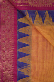 Orange Kanchi Cotton Saree - SROKCS1026