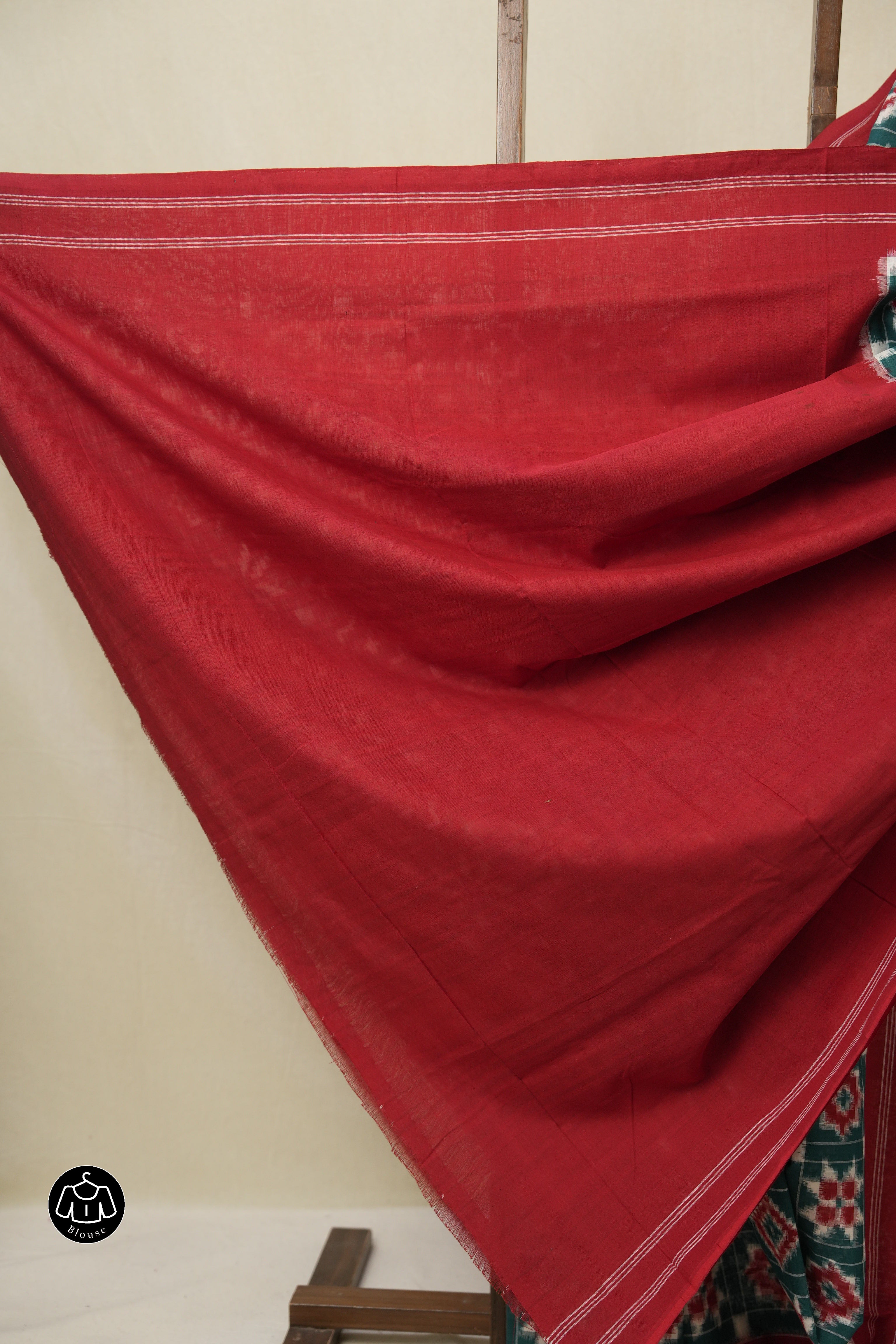 Green Pochampalli Cotton Ikat Saree - SRGPCIS694