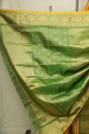 Golden Gadwal Silk Saree - SRGGSS649
