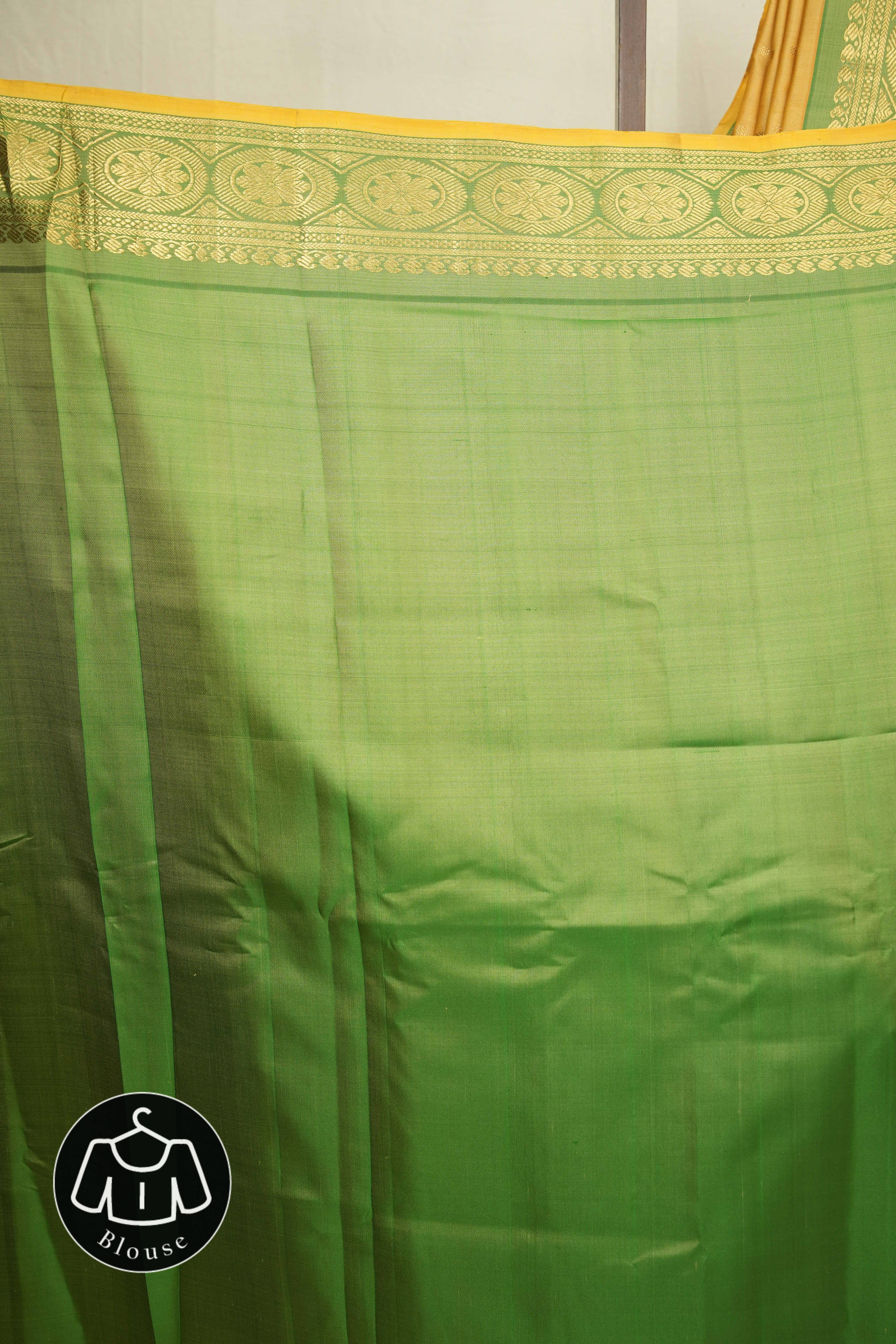 Golden Gadwal Silk Saree - SRGGSS649
