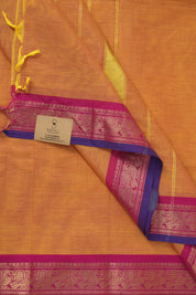 Orange Kanchi Cotton Saree - SROKCS1026