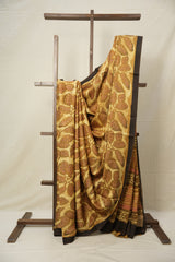 Brown Yellow HBP Modal Silk Saree - SRBYMSS432