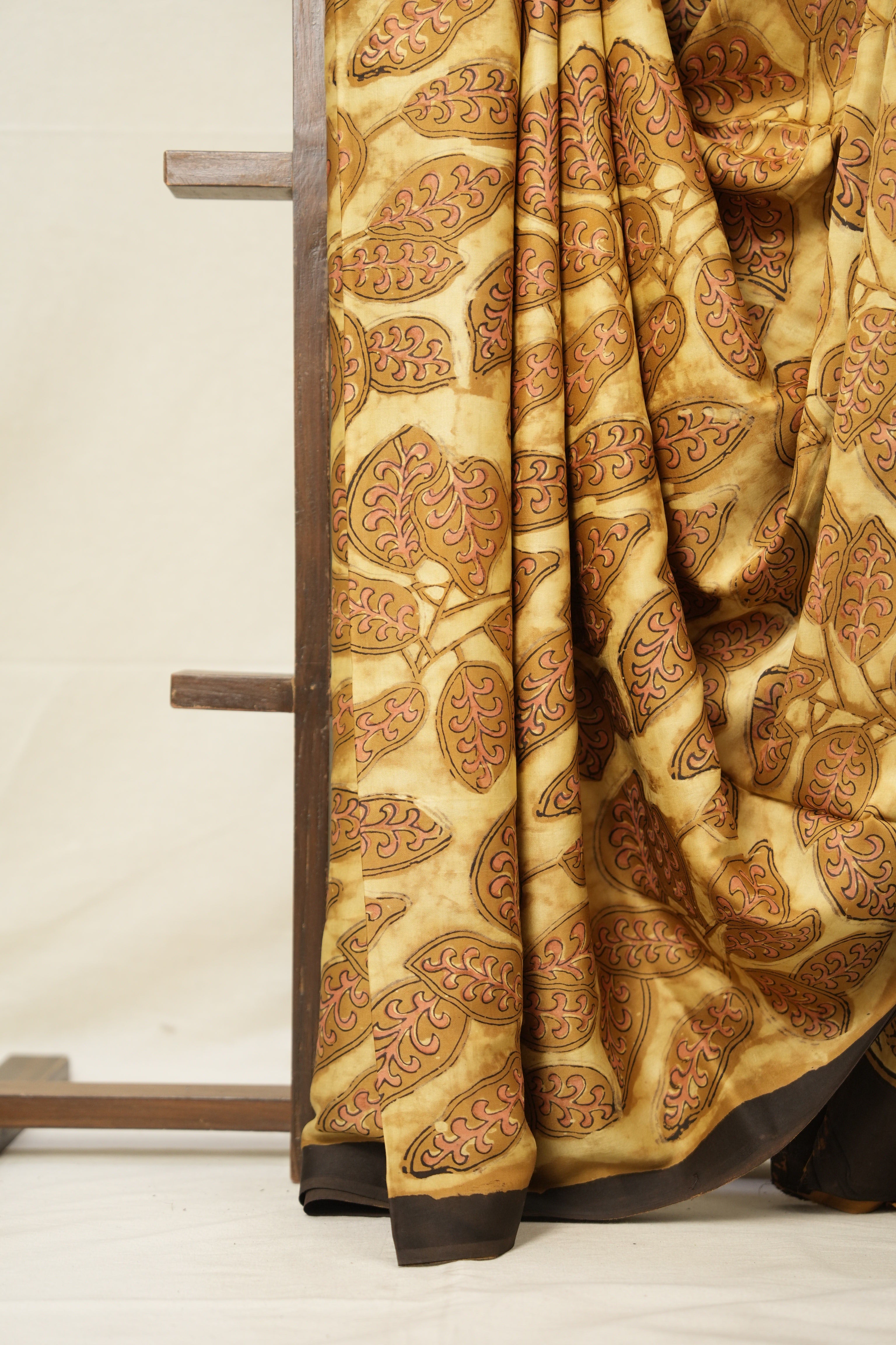 Brown Yellow HBP Modal Silk Saree - SRBYMSS432