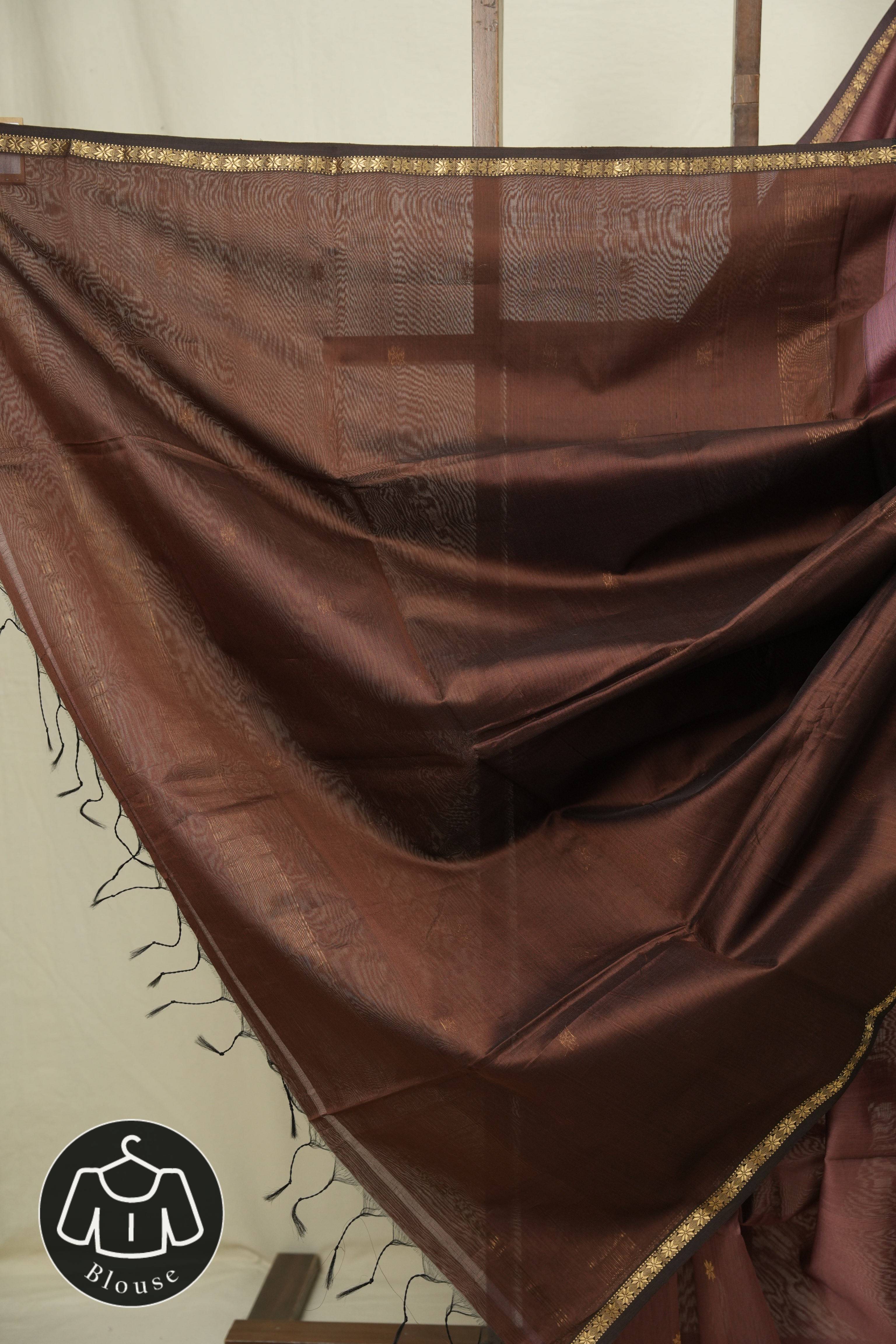 Peanut Pink Maheshwari Saree - SRPPMS1225