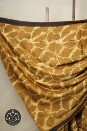 Brown Yellow HBP Modal Silk Saree - SRBYMSS432