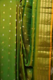 Dual Tone Green Gadwal Silk Saree - SRDTGGSS656