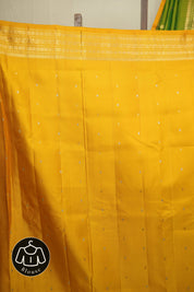 Dual Tone Green Gadwal Silk Saree - SRDTGGSS656
