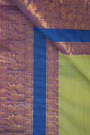 Green-Yellow Kanchi Cotton Saree - SRGYKCS1015