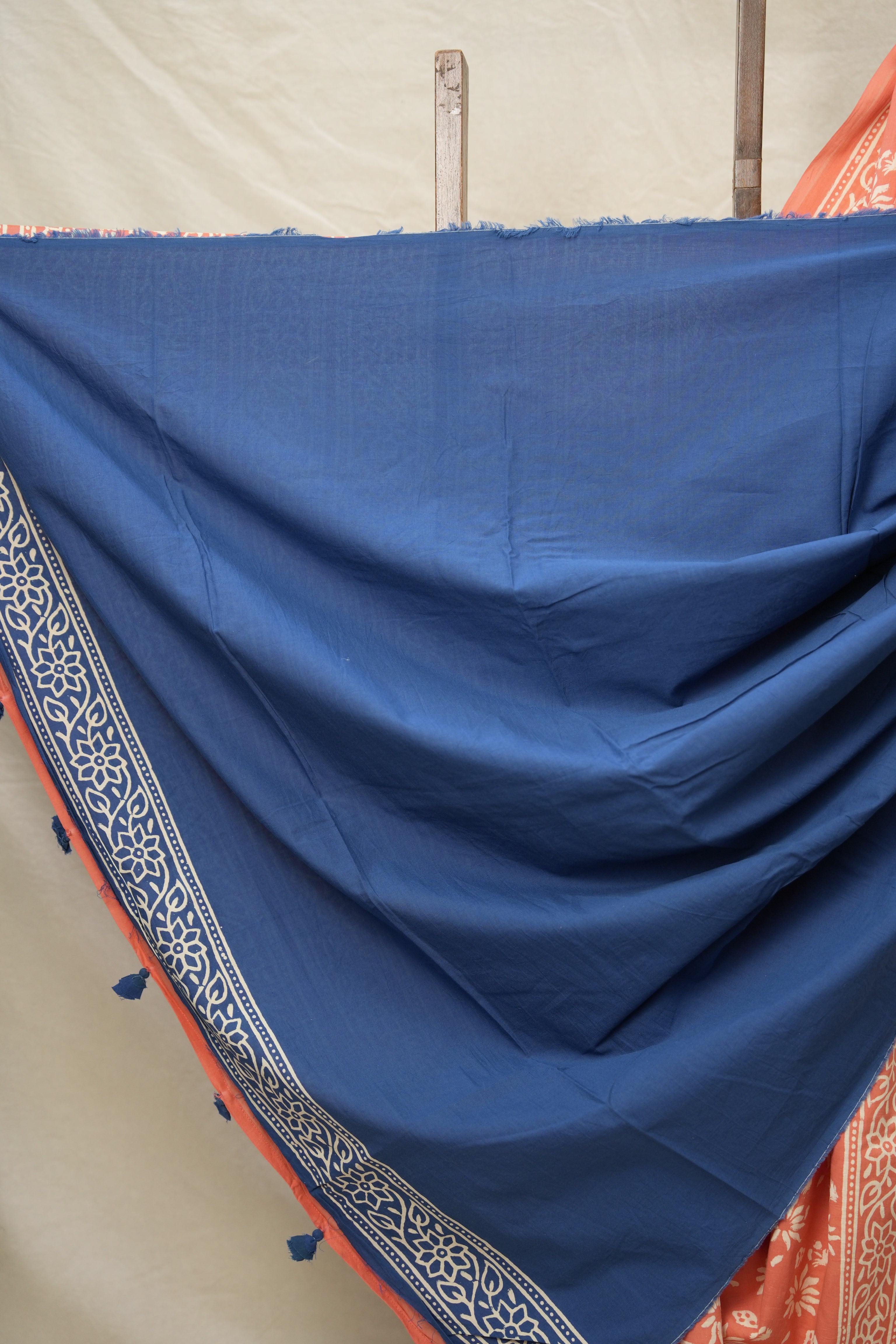 Peach HBP Cotton Saree - SRPCS2985