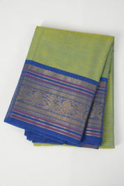 Green-Yellow Kanchi Cotton Saree - SRGYKCS1013