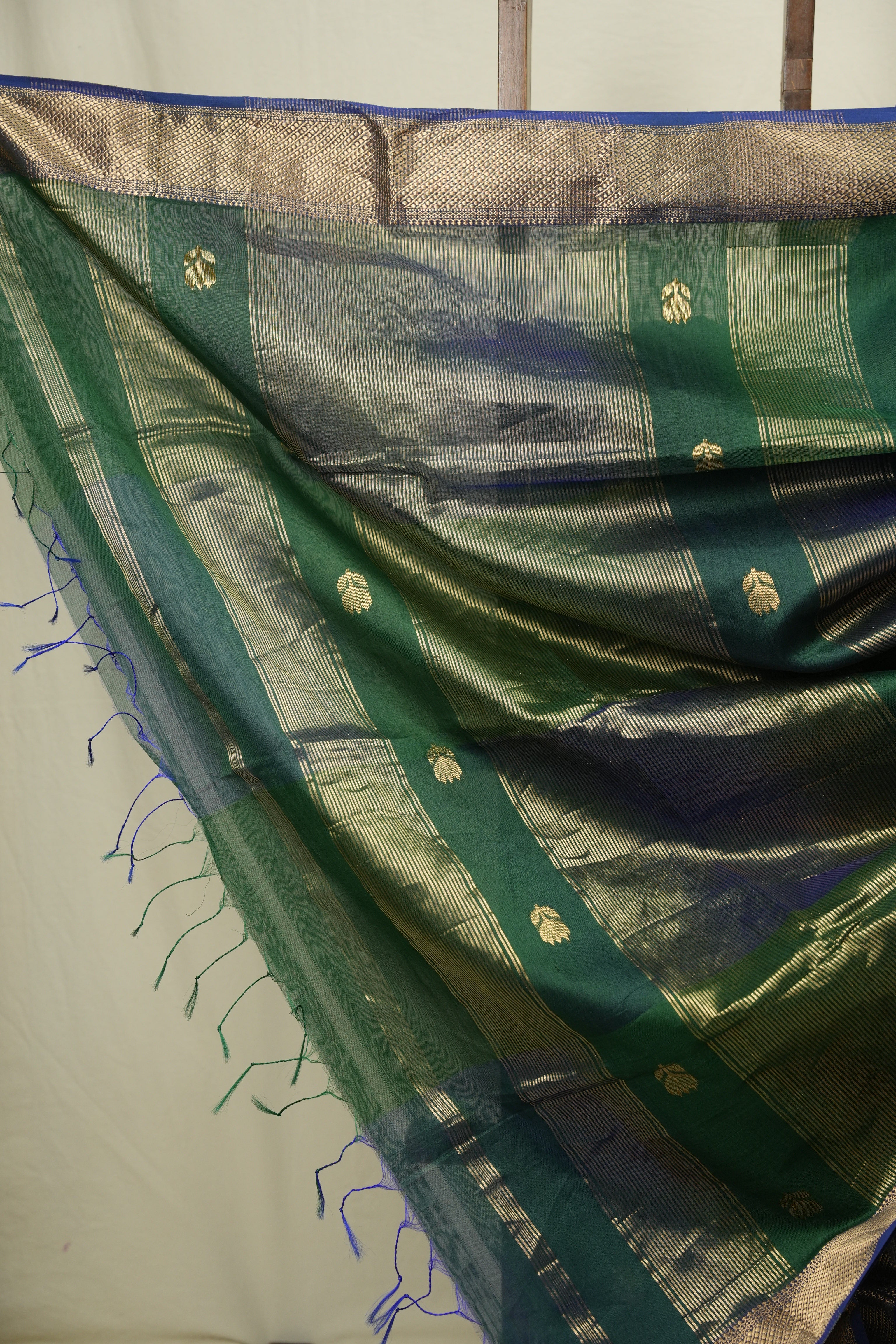 Green Maheshwari Saree - SRGMS1234