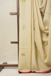 Light Beige Bengal Mul Cotton Saree - SRLBBMCS040