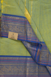 Green-Yellow Kanchi Cotton Saree - SRGYKCS1013