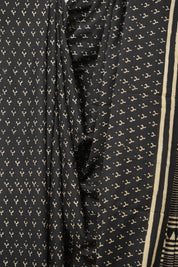 Black - White HBP Cotton Saree - SRBWCS2996
