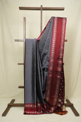 Grey Gadwal Silk Saree - SRGGSS648