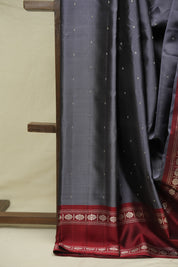 Grey Gadwal Silk Saree - SRGGSS648