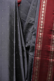 Grey Gadwal Silk Saree - SRGGSS648