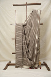 Tan HBP Cotton Saree - SRTCS2986