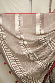 Tan HBP Cotton Saree - SRTCS2986
