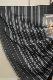 Sand Brown Pochampalli Cotton Ikat Saree - SRSBPCIS680