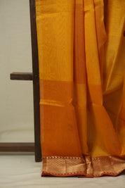 Yellow Maheshwari Saree - SRYMS1226