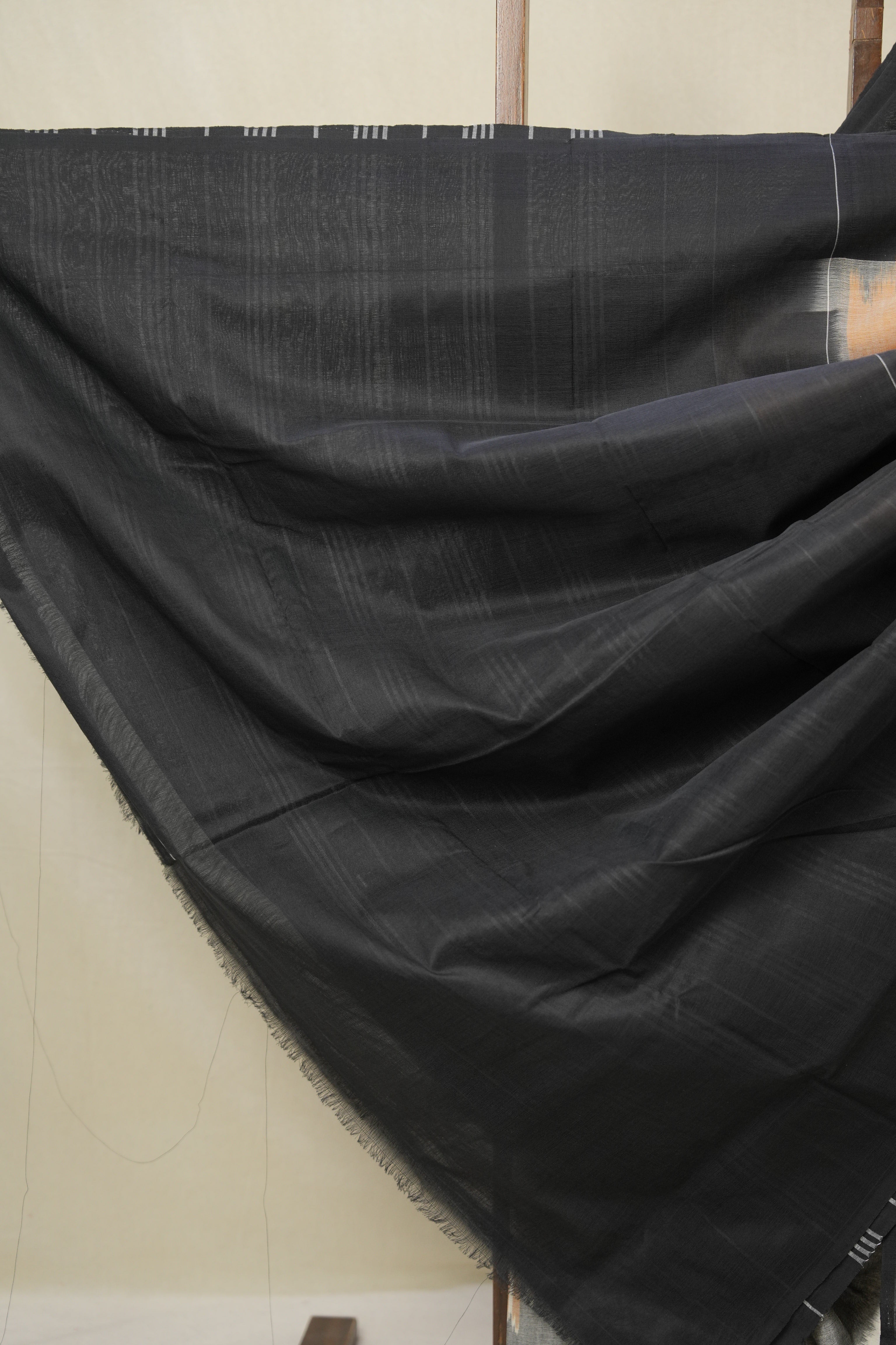 Sand Brown Pochampalli Cotton Ikat Saree - SRSBPCIS680