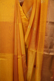 Yellow Maheshwari Saree - SRYMS1226