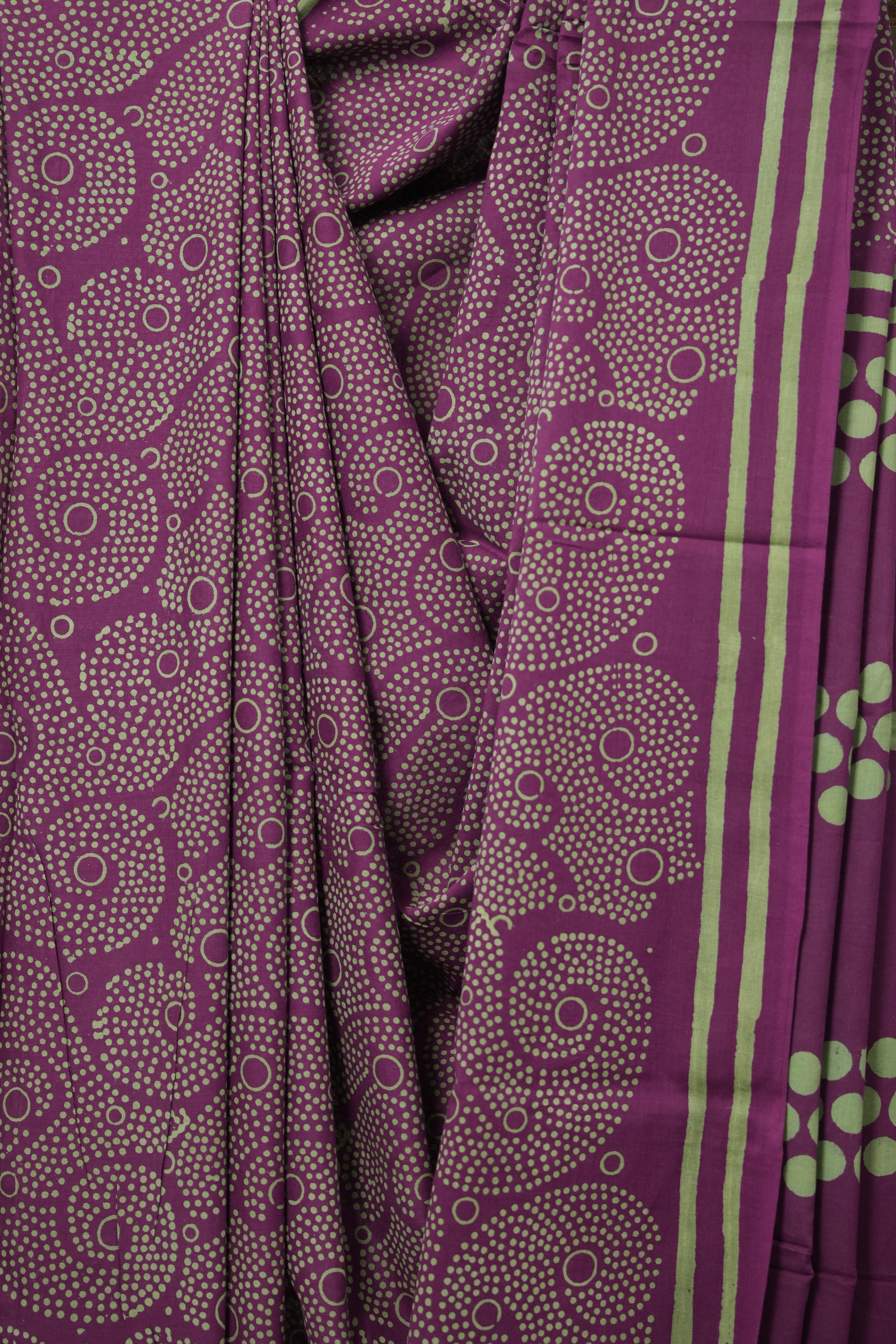 Rani Pink HBP Cotton Saree - SRRPCS2987