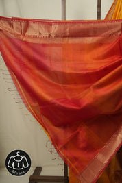 Yellow Maheshwari Saree - SRYMS1226