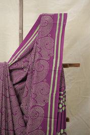 Rani Pink HBP Cotton Saree - SRRPCS2987