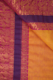 Orange Kanchi Cotton Saree - SROKCS1037