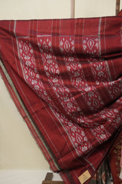 Grey Pochampalli Cotton Ikat Saree - SRGPCIS681