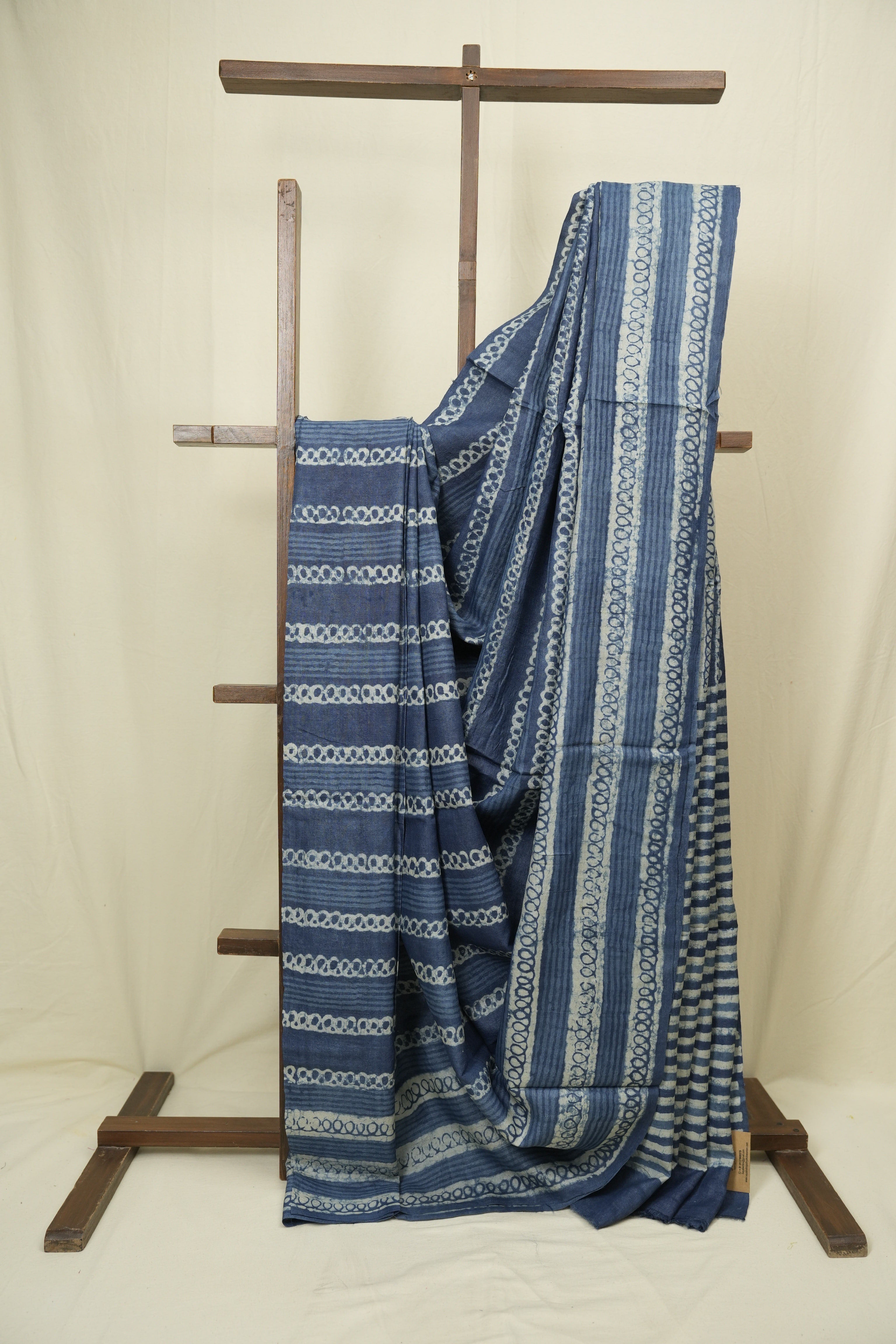 Blue HBP Tussar Silk Saree - SRBHTSS753