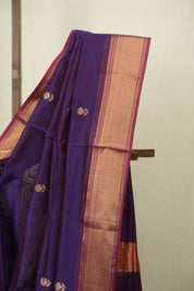 Purple Maheshwari Saree - SRPMS1227