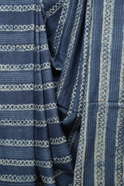Blue HBP Tussar Silk Saree - SRBHTSS753