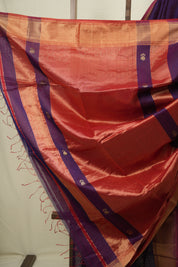 Purple Maheshwari Saree - SRPMS1227