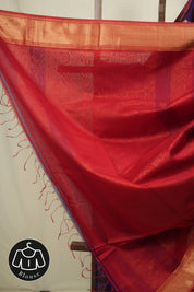 Purple Maheshwari Saree - SRPMS1227