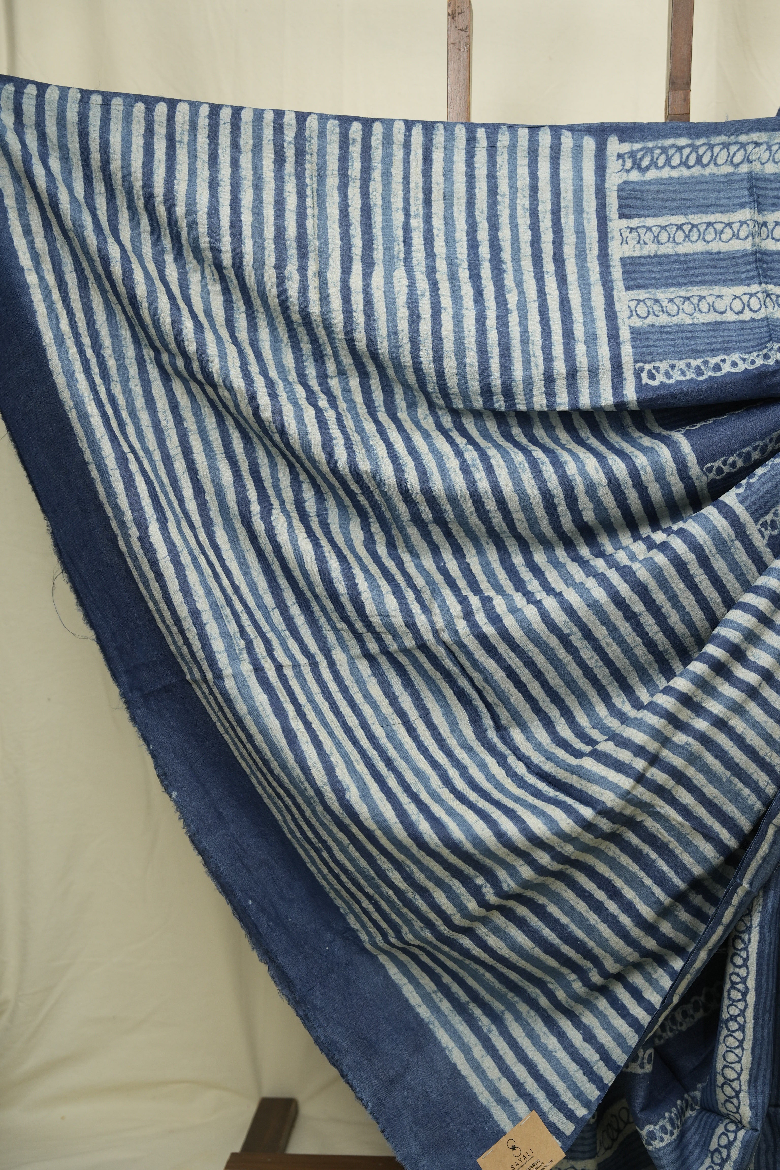 Blue HBP Tussar Silk Saree - SRBHTSS753