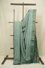 Aqua Beige  HBP Tussar Silk Saree - SRABHTSS754