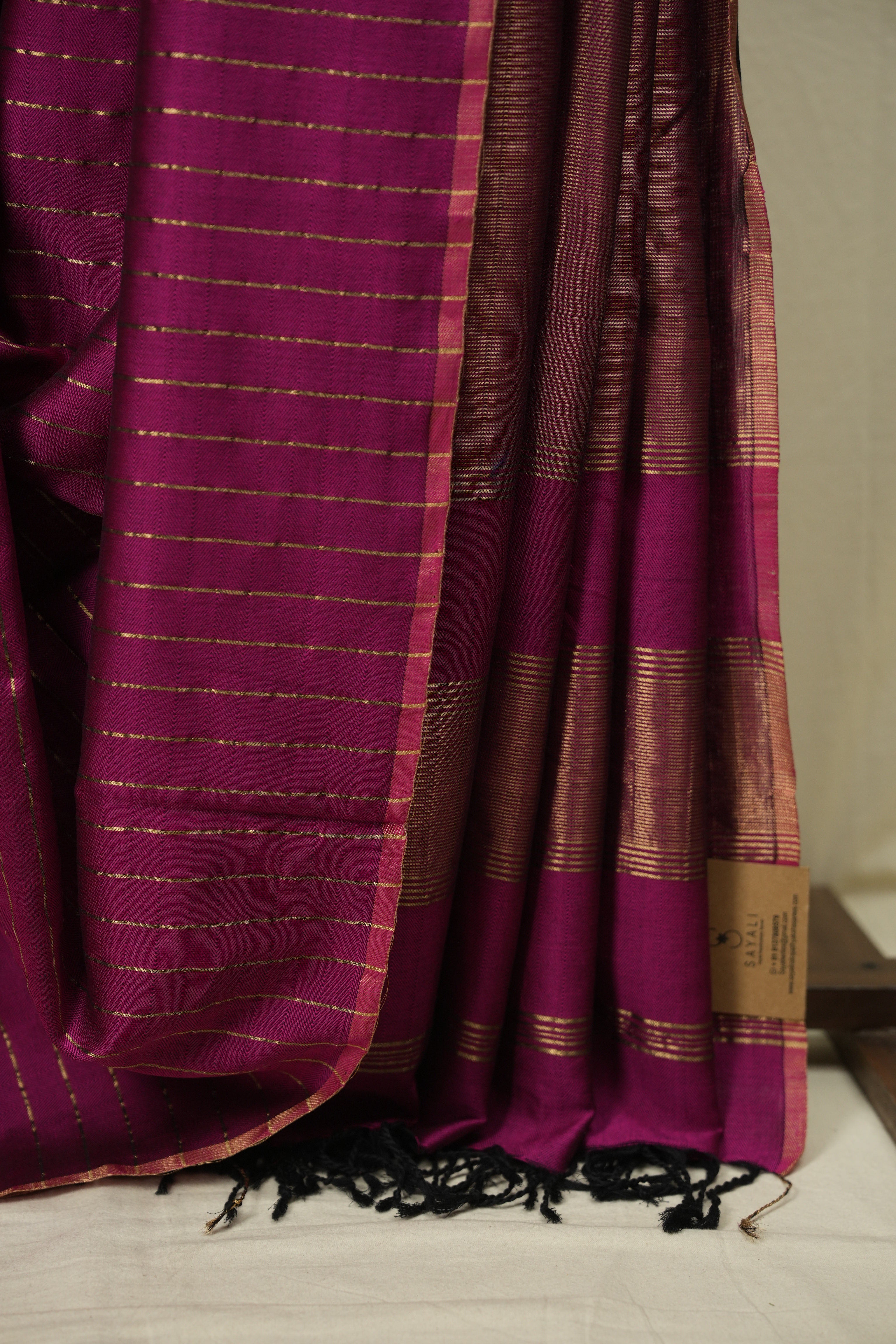 Pink Maheshwari Saree - SRPMS1218