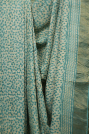 Aqua Beige  HBP Tussar Silk Saree - SRABHTSS754