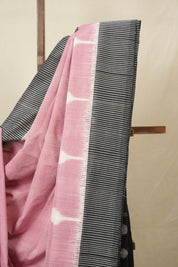 Pink Pochampalli Cotton Ikat Saree - SRPPCIS683